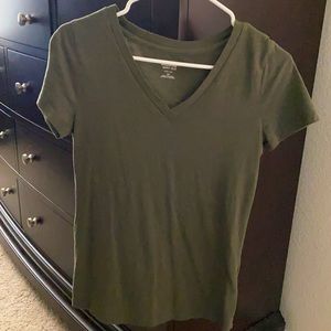 Olive green & red  T-shirt